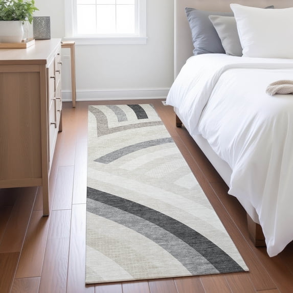 Addison Rugs Chantille Indoor/Outdoor Transitional Mid-century Modern Linen Machine Washable Runner Rug, 2'3" x 7'6"
