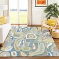 thumbnail image 1 of Addison Rugs Chantille Indoor/Outdoor Transitional Mid-century Modern Teal Machine Washable Rectangle Rug, 3' x 5', 1 of 8