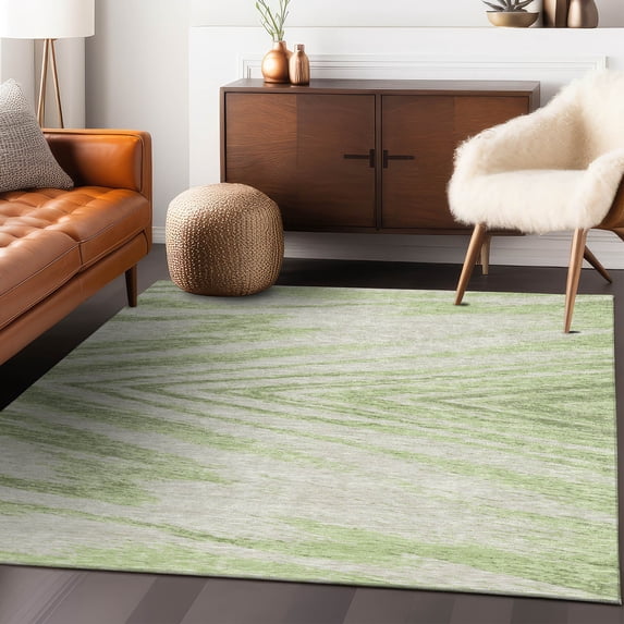 Addison Rugs Chantille Indoor/Outdoor Transitional Modern Aloe Washable Rectangle Rug, 3' x 5'