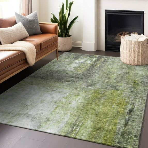 Addison Rugs Chantille Indoor/Outdoor Transitional Modern Aloe Washable Rectangle Rug, 9' x 12'