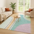 thumbnail image 1 of Addison Rugs Chantille Indoor/Outdoor Transitional Modern Aqua Machine Washable Rectangle Rug, 3' x 5', 1 of 8