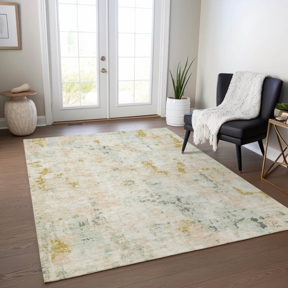 Addison Rugs Chantille Indoor/Outdoor Transitional Modern Beige Machine Washable Rectangle Rug, 2'6" x 3'10"