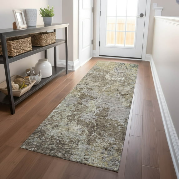 Addison Rugs Chantille Indoor/Outdoor Transitional Modern Beige Washable Runner Rug, 2'3" x 7'6"
