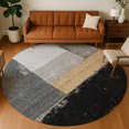 thumbnail image 1 of Addison Rugs Chantille Indoor/Outdoor Transitional Modern Black Machine Washable Round Rug, 8' x 8', 1 of 8