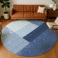thumbnail image 1 of Addison Rugs Chantille Indoor/Outdoor Transitional Modern Blue Machine Washable Round Rug, 8' x 8', 1 of 8