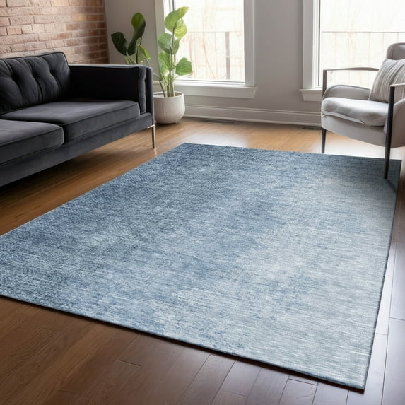 Addison Rugs Chantille Indoor/Outdoor Transitional Modern Blue Washable Rectangle Rug, 2'6" x 3'10"