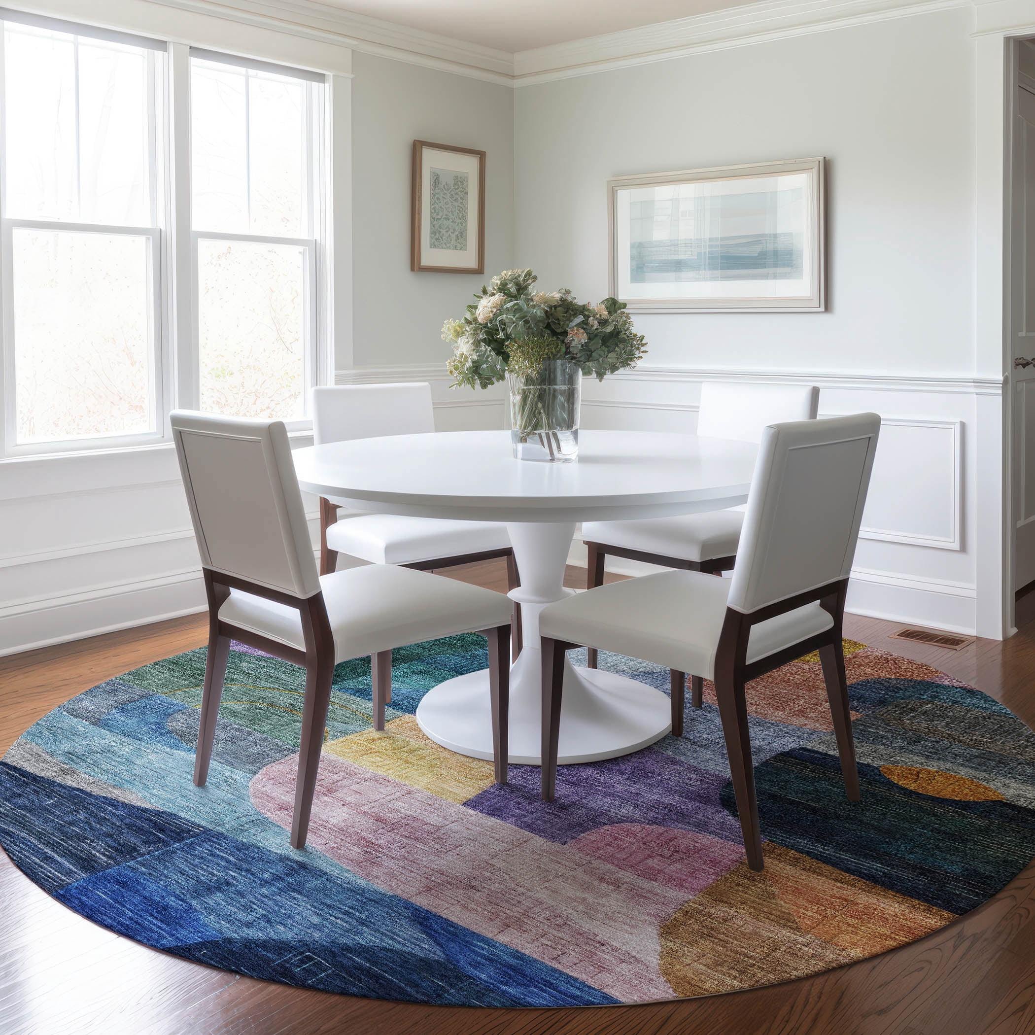 Addison Rugs Chantille Indoor/Outdoor Transitional Modern Blue Washable ...