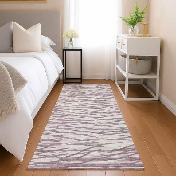 Addison Rugs Chantille Indoor/Outdoor Transitional Modern Blush Machine Washable Runner Rug, 2'3" x 7'6"