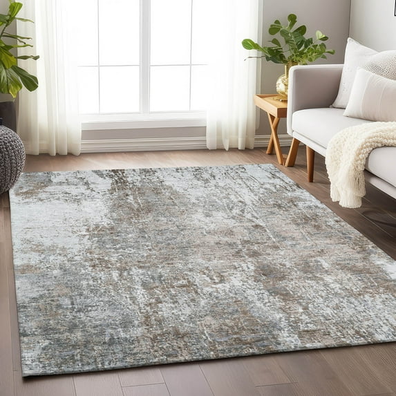 Addison Rugs Chantille Indoor/Outdoor Transitional Modern Brown Machine Washable Rectangle Rug, 8' x 10'