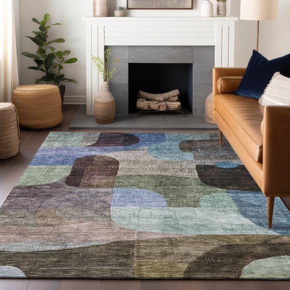 Addison Rugs Chantille Indoor/Outdoor Transitional Modern Brown Washable Rectangle Rug, 10' x 14'