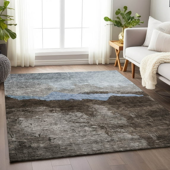 Addison Rugs Chantille Indoor/Outdoor Transitional Modern Chocolate Washable Rectangle Rug, 2'6" x 3'10"