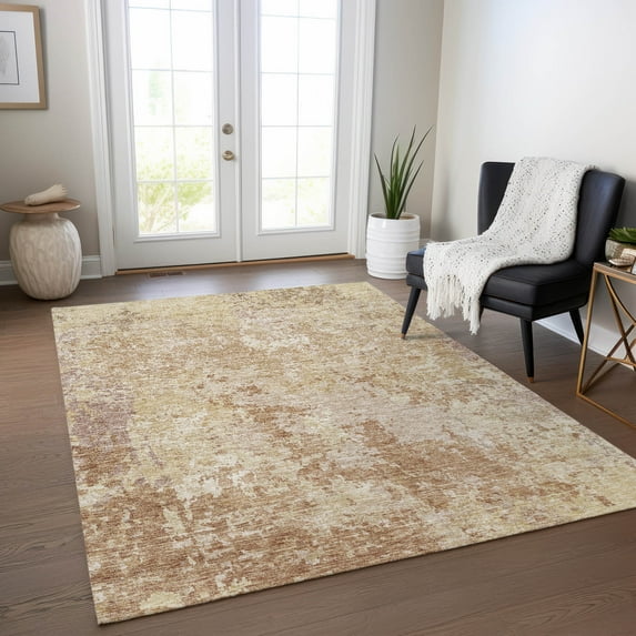 Addison Rugs Chantille Indoor/Outdoor Transitional Modern Copper Washable Rectangle Rug, 10' x 14'
