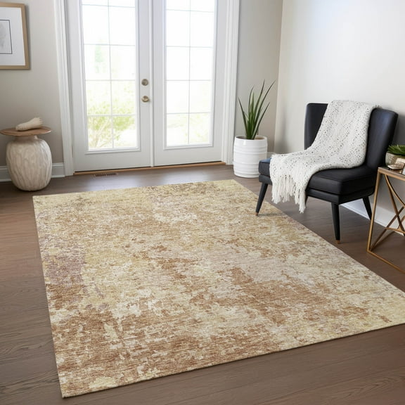Addison Rugs Chantille Indoor/Outdoor Transitional Modern Copper Washable Rectangle Rug, 2'6" x 3'10"