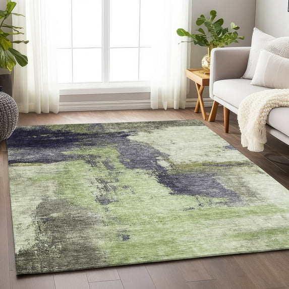 Addison Rugs Chantille Indoor/Outdoor Transitional Modern Fern Washable Rectangle Rug, 9' x 12'