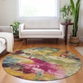 thumbnail image 1 of Addison Rugs Chantille Indoor/Outdoor Transitional Modern Garnet Machine Washable Round Rug, 8' x 8', 1 of 7