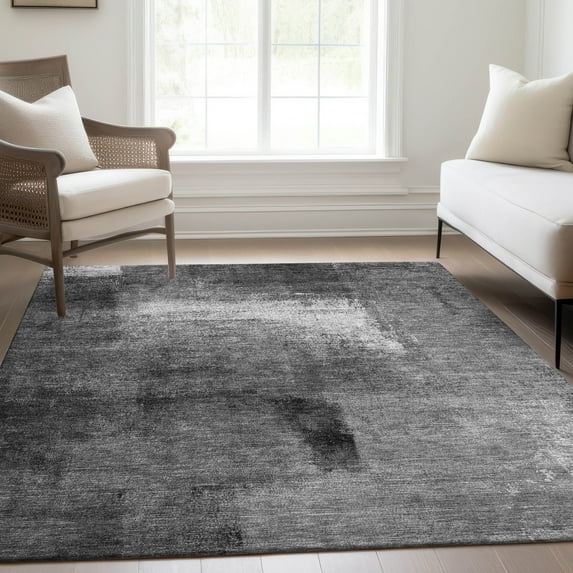 Addison Rugs Chantille Indoor/Outdoor Transitional Modern Gray Washable Rectangle Rug, 2'6" x 3'10"