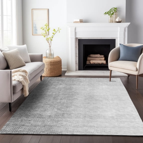 Addison Rugs Chantille Indoor/Outdoor Transitional Modern Gray Washable Rectangle Rug, 2'6" x 3'10"