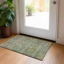Addison Rugs Chantille Indoor/Outdoor Transitional Modern Green Washable Rectangle Rug, 1'8" x 2'6"
