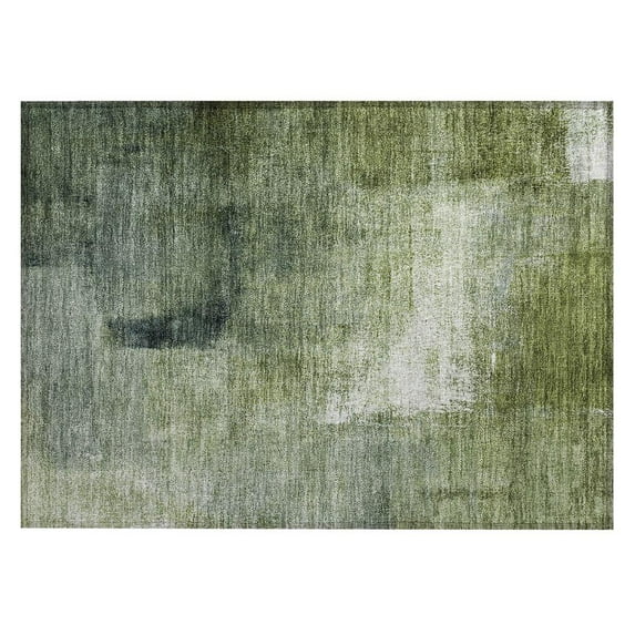 Addison Rugs Chantille Indoor/Outdoor Transitional Modern Green Washable Rectangle Rug, 1'8" x 2'6"