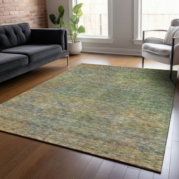 Addison Rugs Chantille Indoor/Outdoor Transitional Modern Green Washable Rectangle Rug, 5' x 7'6"