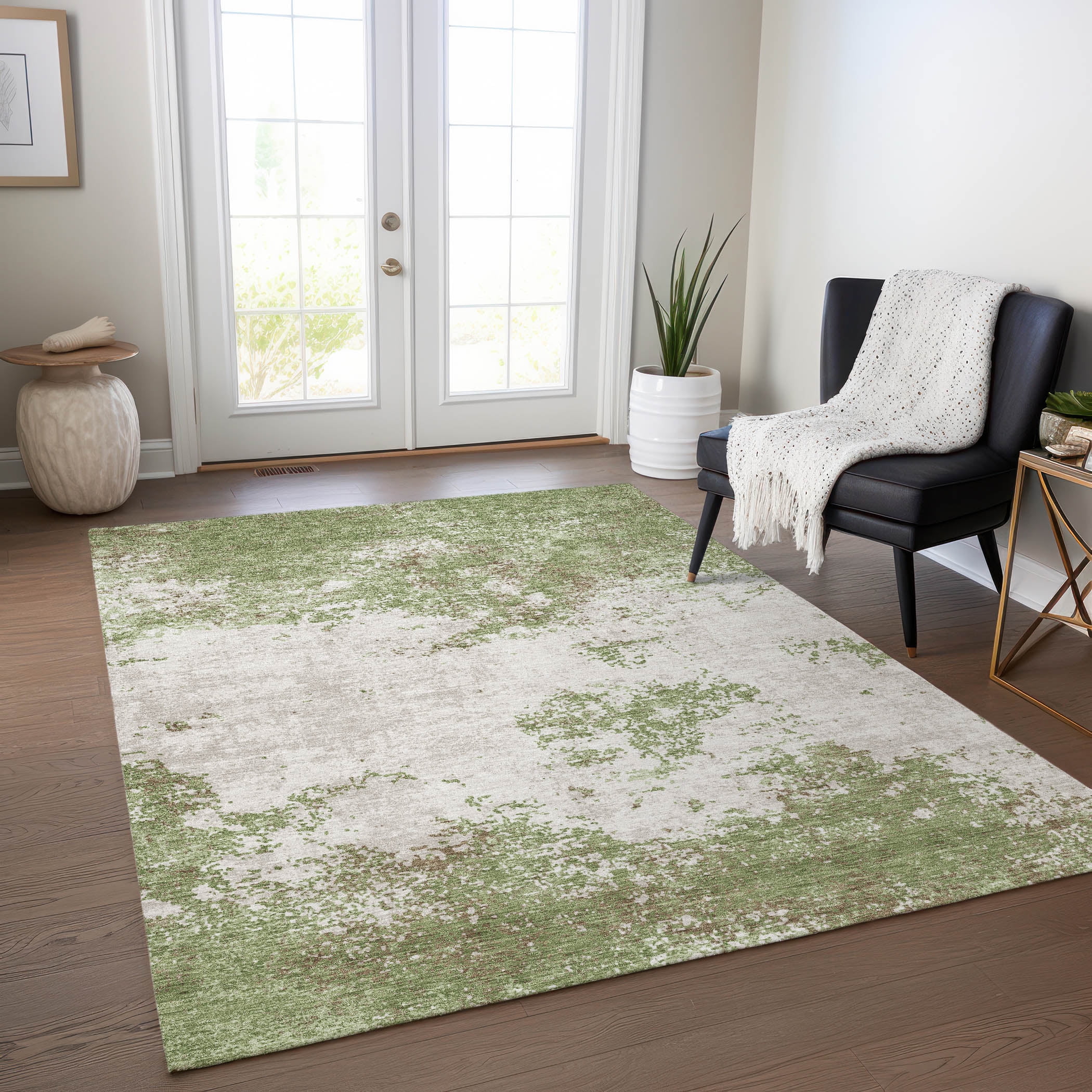 Addison Rugs Chantille Indoor/Outdoor Transitional Modern Green ...