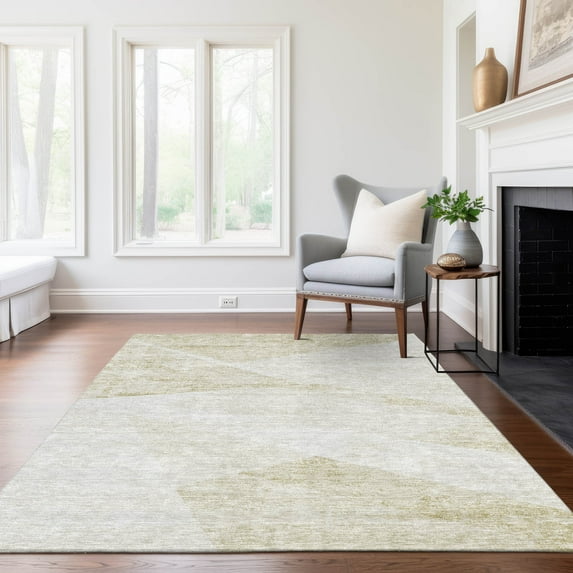 Addison Rugs Chantille Indoor/Outdoor Transitional Modern Khaki Washable Rectangle Rug, 3' x 5'