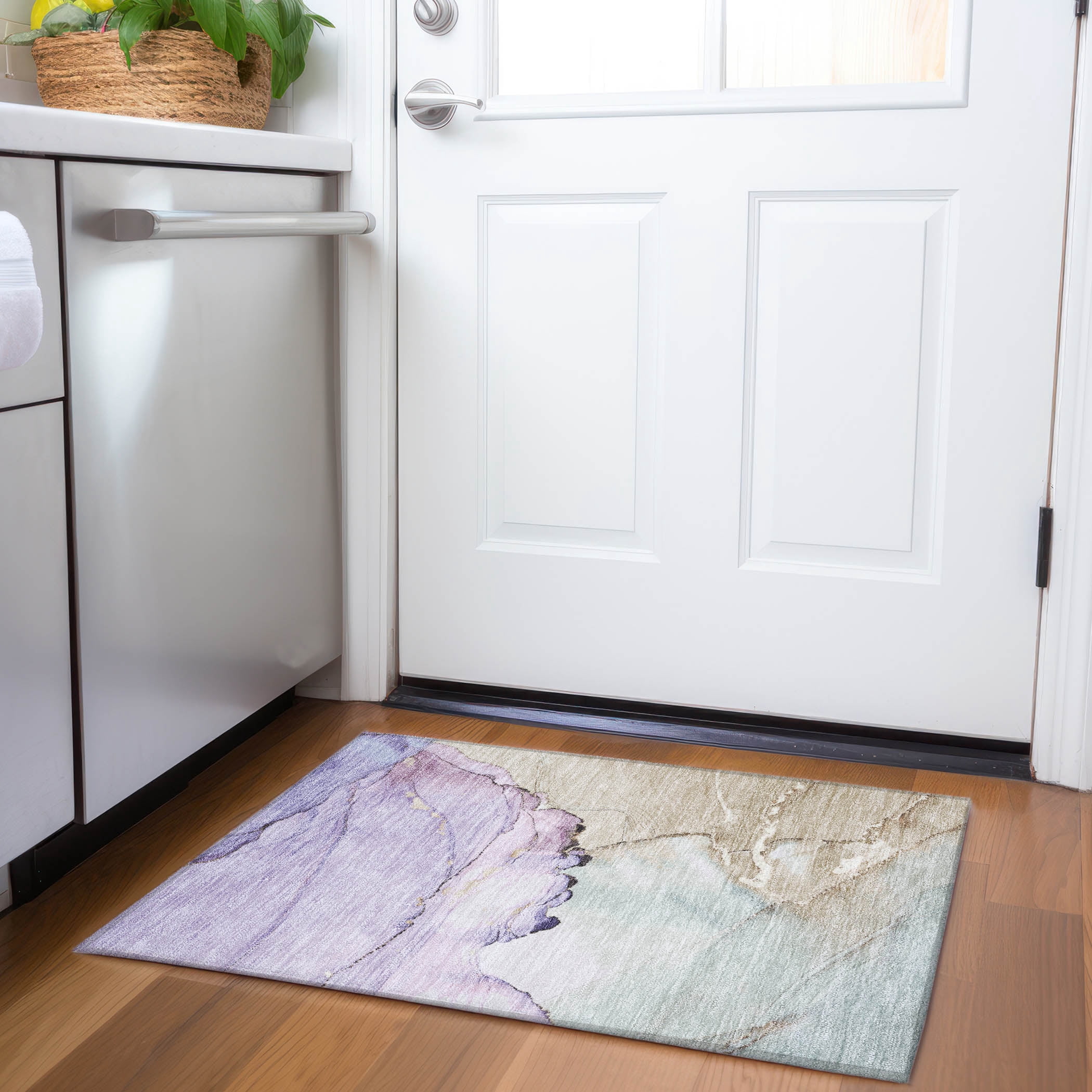 Lavender Rag Rug Addison Rugs Chantille Indoor/Outdoor Transitional Modern Lavender ...