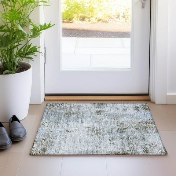 Addison Rugs Chantille Indoor/Outdoor Transitional Modern Mocha Washable Rectangle Rug, 1'8" x 2'6"