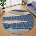 thumbnail image 1 of Addison Rugs Chantille Indoor/Outdoor Transitional Modern Navy Machine Washable Round Rug, 8' x 8', 1 of 7