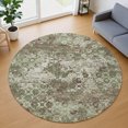 thumbnail image 1 of Addison Rugs Chantille Indoor/Outdoor Transitional Modern Olive Machine Washable Round Rug, 8' x 8', 1 of 7
