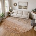 thumbnail image 1 of Addison Rugs Chantille Indoor/Outdoor Transitional Modern Orange Machine Washable Round Rug, 8' x 8', 1 of 8