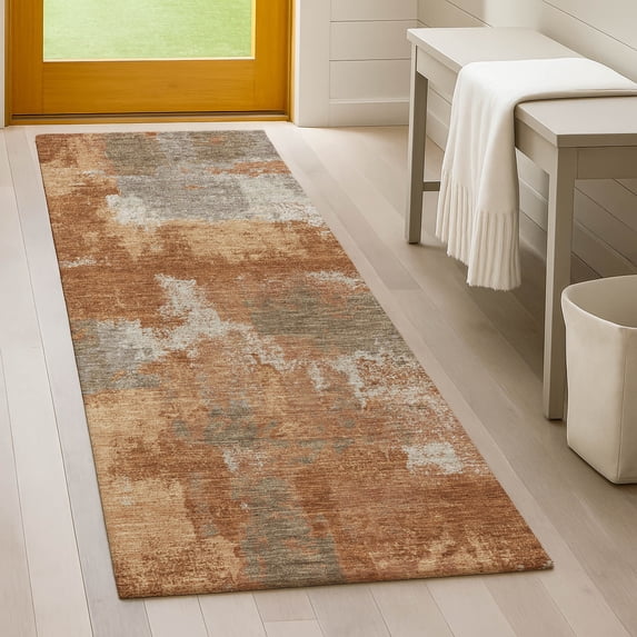 Addison Rugs Chantille Indoor/Outdoor Transitional Modern Paprika Machine Washable Runner Rug, 2'3" x 7'6"