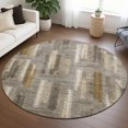 thumbnail image 1 of Addison Rugs Chantille Indoor/Outdoor Transitional Modern Pewter Machine Washable Round Rug, 8' x 8', 1 of 8