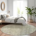 thumbnail image 1 of Addison Rugs Chantille Indoor/Outdoor Transitional Modern Pewter Machine Washable Round Rug, 8' x 8', 1 of 7