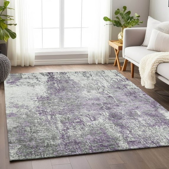 Addison Rugs Chantille Indoor/Outdoor Transitional Modern Plum Machine Washable Rectangle Rug, 10' x 14'