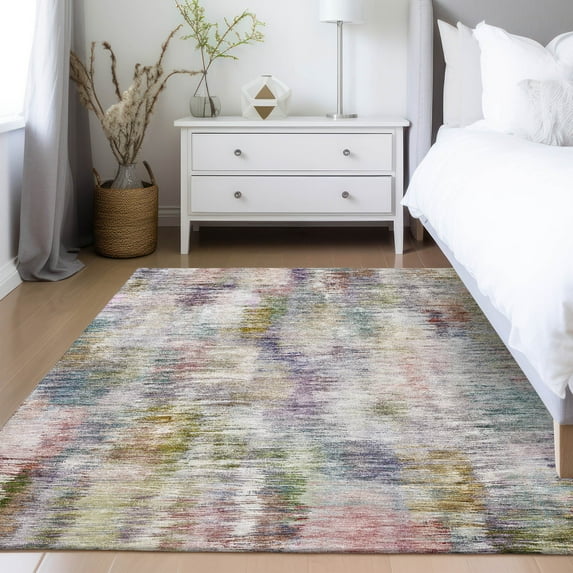 Addison Rugs Chantille Indoor/Outdoor Transitional Modern Plum Washable Rectangle Rug, 2'6" x 3'10"