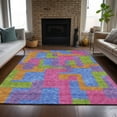 thumbnail image 1 of Addison Rugs Chantille Indoor/Outdoor Transitional Modern Purple Washable Rectangle Rug, 3' x 5', 1 of 6