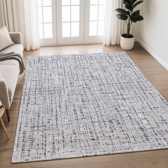 Addison Rugs Chantille Indoor/Outdoor Transitional Modern Putty Machine Washable Rectangle Rug, 9' x 12'
