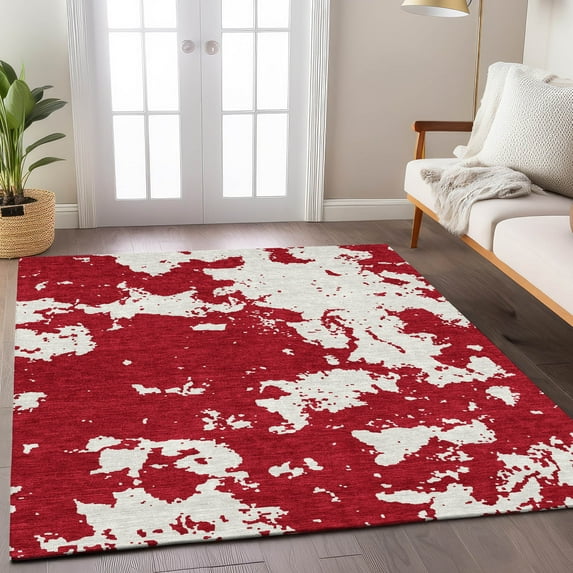 Addison Rugs Chantille Indoor/Outdoor Transitional Modern Red Washable Rectangle Rug, 2'6" x 3'10"