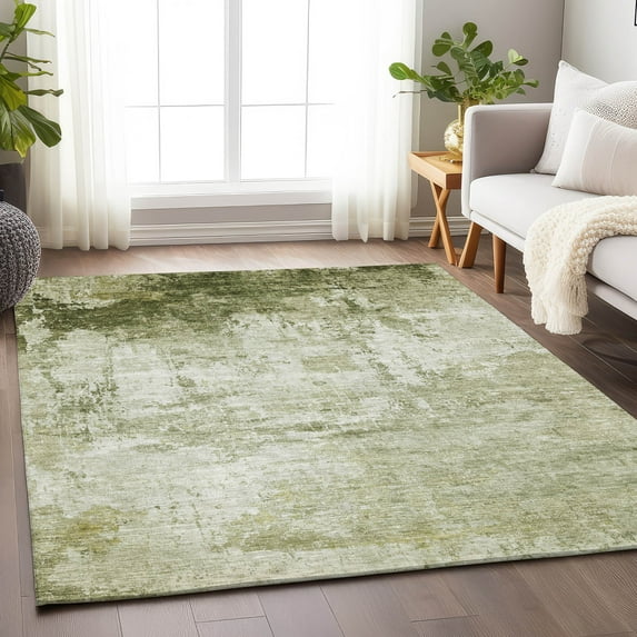 Addison Rugs Chantille Indoor/Outdoor Transitional Modern Sage Machine Washable Rectangle Rug, 5' x 7'6"