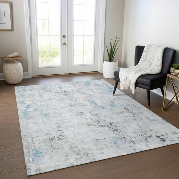 Addison Rugs Chantille Indoor/Outdoor Transitional Modern Sky Machine Washable Rectangle Rug, 5' x 7'6"