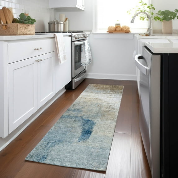 Addison Rugs Chantille Indoor/Outdoor Transitional Modern Taupe Washable Runner Rug, 2'3" x 7'6"