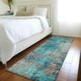 thumbnail image 1 of Addison Rugs Chantille Indoor/Outdoor Transitional Modern Teal Machine Washable Runner Rug, 2'3" x 7'6", 1 of 7