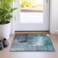 thumbnail image 1 of Addison Rugs Chantille Indoor/Outdoor Transitional Modern Teal Washable Rectangle Rug, 1'8" x 2'6", 1 of 3