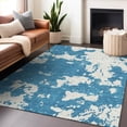 thumbnail image 1 of Addison Rugs Chantille Indoor/Outdoor Transitional Modern Teal Washable Rectangle Rug, 5' x 7'6", 1 of 6