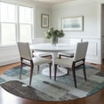 thumbnail image 1 of Addison Rugs Chantille Indoor/Outdoor Transitional Modern Teal Washable Round Rug, 8' x 8', 1 of 6