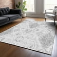 thumbnail image 1 of Addison Rugs Chantille Indoor/Outdoor Transitional Moroccan Silver Washable Rectangle Rug, 5' x 7'6", 1 of 6