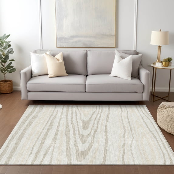Addison Rugs Chantille Indoor/Outdoor Transitional Nature Ivory Washable Rectangle Rug, 8' x 10'