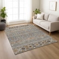 thumbnail image 1 of Addison Rugs Chantille Indoor/Outdoor Transitional Navajo Gray Machine Washable Rectangle Rug, 9' x 12', 1 of 8