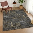 thumbnail image 1 of Addison Rugs Chantille Indoor/Outdoor Transitional Novelty Black Machine Washable Rectangle Rug, 8' x 10', 1 of 8